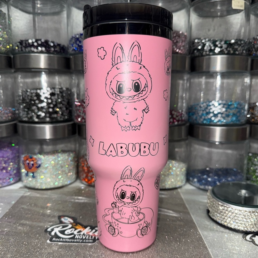 Labubu Laser Engraved 40oz tumbler - Picture 4 of 4